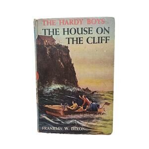 Vtg 1959 HARDY BOYS BOOK #2 House on the Cliff Mystery Franklin W. Dixon HC